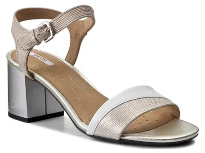 Immagine prodotto di Geox. Sandali classici da donna, modello D724XB0SKBCC0434. Colore: bianco. Taglia: 37