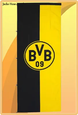 Produktbild von BVB-Hissfahne im Hochformat (150x400 cm) Borussia Dortmund