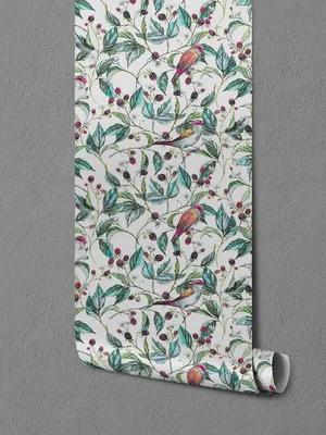 Produktbild von Coloray Fototapete 152x104 cm Latextapete Magicstick - Vögel auf Zweig Vintage Vögel