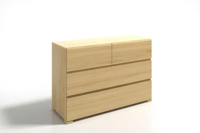 Zdjęcie produktu dla Komoda drewniana sosnowa z 4 szufladami skandynawska 120 cm