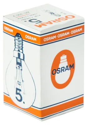 Produktbild von Osram Tropfen Glühbirne 5W E14 klar Glühlampe 5 Watt Glühbirnen warm dimmbar