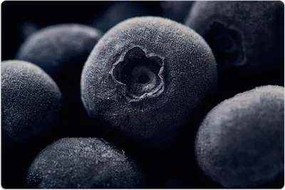 Produktbild von Küchenmatte 80x120 cm Vinylmatte Bodenmatte Dekoration - Gefrorene Blaubeeren