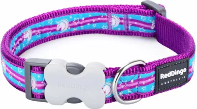Produktbild von Halsband für Perro Rot Dingo Einhorn 24-37 cm