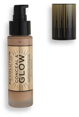 Image de Makeup Revolution, Conceal & Glow, Illuminating, Cream Foundation, F5, 23 ml