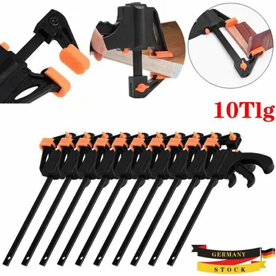Produktbild von 10x Einhand-Schnellspannklemme, Stellschraubenklemme, Spreizklemme, Klemmklemme