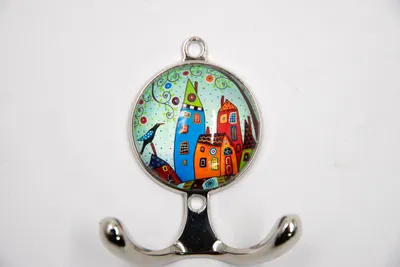 Produktbild von Garderobenhaken Kleiderhaken Haken House Glas Metall Maritim Landhausstil