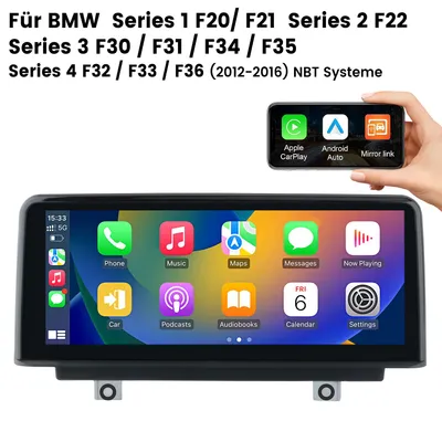 Produktbild von 10.25 Zoll LINUX Autoradio für BMW 1 2 3 4 Serie F20 F21 F22 F30 F31 F34 F35 F32 F33 F36 (2012-2016) NBT – CarPlay Android Auto