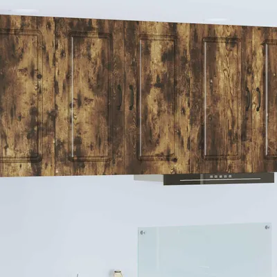 Image de Façade de lave-vaisselle vidaXL Kalmar, chêne fumé, 80 x 31 x 80 cm
