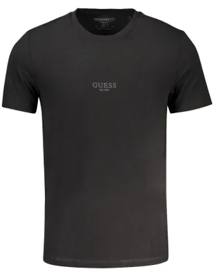 Produktbild von Guess Jeans Herren-Kurzarm-T-Shirt Schwarz