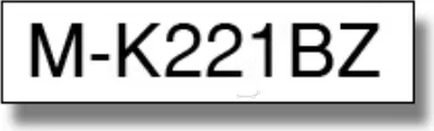 Produktbild von Bruder-Labele P-Touch M-K221 9mm schwarz auf Weiß