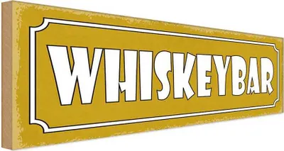 Produktbild von vianmo Holzschild 10x27 cm Whiskeybar Alkohol Essen Trinken
