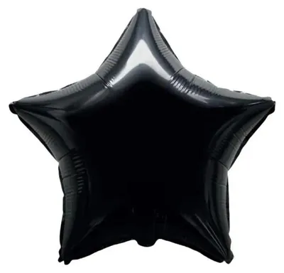 Image de Ballon en aluminium en forme d'étoile noire, 45 cm - Flexmetal