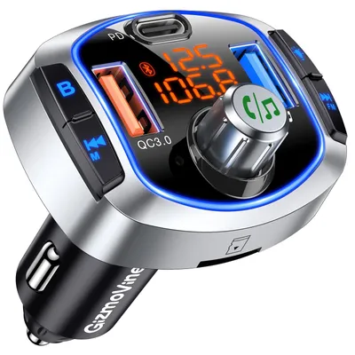 Produktbild von GizmoVine FM Bluetooth Adapter Auto,81W Bluetooth Transmitter