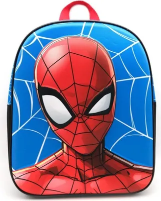 Produktbild von Marvel Spider-Man Kinderrucksack - Freizeittasche für Kinder Blau - 3D Print ca. 32 x 27 cm Kindertasche