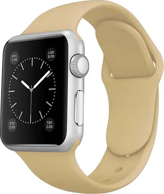 Produktbild von Armband für Apple Watch Series 8 7 6 5 4 3 2 1 SE - Silikon Ersatzarmband Premium Band - Nussbraun - 38mm 40mm 41mm