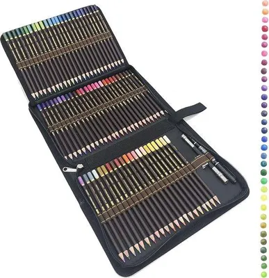 Immagine prodotto di Set di matite professionali a 72 colori con astuccio e accessori per adulti
