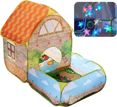Productafbeelding van Kindertent 160 x 80 x 115 cm, met ballenbak, voor binnen