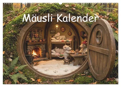 Produktbild von Mäusli Kalender (Wandkalender 2027 DIN A2 quer), CALVENDO Monatskalender