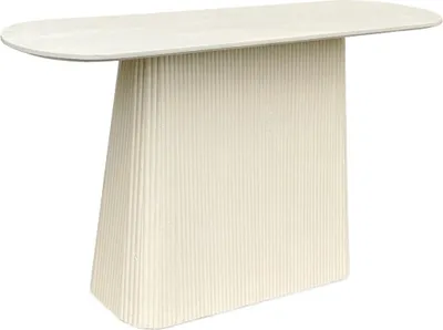 Produktbild von Konsolentisch Partrice 140x40x76 cm Mangoholz Weiß
