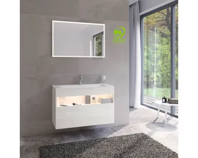 Obrázok produktu pre Kúpeľňová skrinka pod umývadlo KEUCO Stageline biela 100 x 62,5 x 49 cm 32872300110