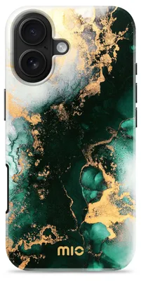 Imagen del producto de MIO Funda para iPhone 17 - Compatible con MagSafe Plástico rígido Green Marble Verde