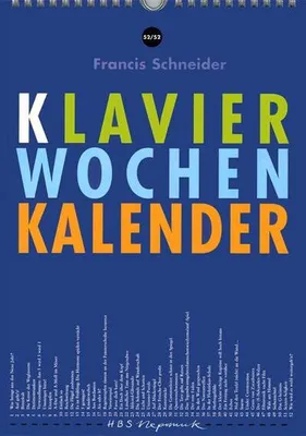 Produktbild von Klavier-Wochen-Kalender