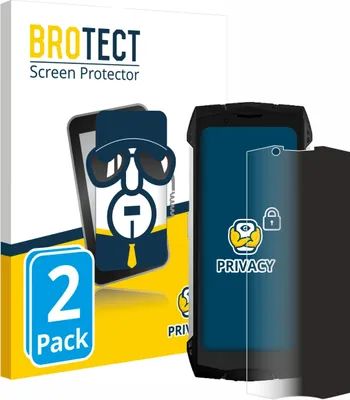 Produktbild von 2x BROTECT Sichtschutzfolie für Doogee S Mini Anti-Spy Privacy Sichtschutz Blickschutz Folie Blaulicht-Schutz