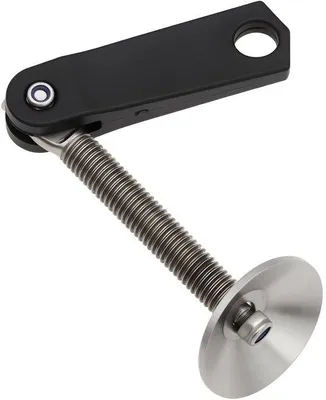 Imagen del producto de Abrazadera de acero inoxidable para motor fueraborda, con empuñadura M10, para motores de 4-15 CV, con sistema antivibraciones y fácil montaje