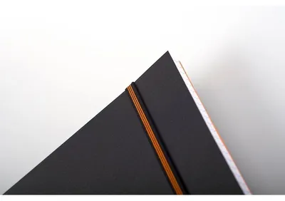 Produktbild von Rhodia 119930C, Einfarbig, Schwarz, A4+, 80 Blätter, 90 g/m², Kariertes Papier