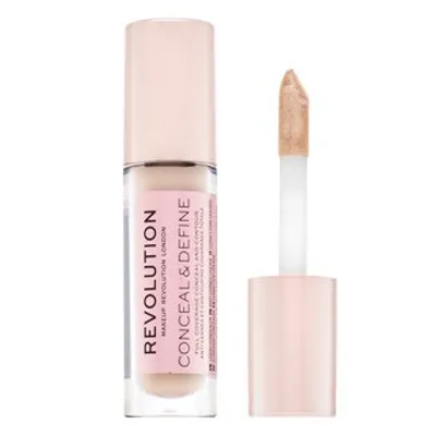 A makeup concealer product with its applicator.