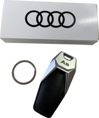 Produktbild von Original Audi A5 PREMIUM Schlüsselanhänger Schlüssel Logo mit Gravur A5 8T F5