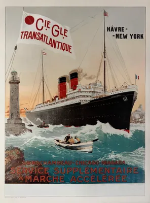 Obrázek produktu pro Cie Gle Transatlantique – plakát, 50 x 70 cm