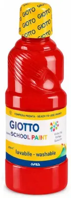 Immagine prodotto di Giotto guazzo lavabile per la scuola rosso scarlatto flacone da 1000 ml