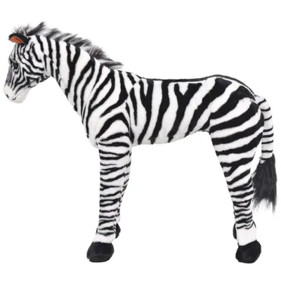 Immagine prodotto di Zebra in Peluche in Piedi Nera e Bianca XXL
