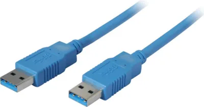 Productafbeelding van S/CONN 1m USB3.0 A, 1 meter, USB A naar USB A, USB 3.2 Gen 1 (3.1 Gen 1), mannelijk/mannelijk, blauw