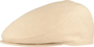 Bullani knautschbare Schiebermütze Flatcap aus 100% Leinen in beige