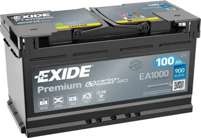 Image de Batterie automobile Exide EA1000 Premium Carbon Boost 100 Ah 900 A