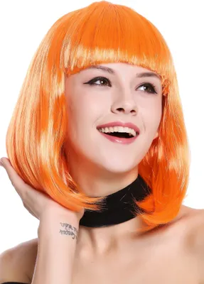 Produktbild von WIG ME UP Perücke Longbob glatt Pony Orange 0073-3-PC24
