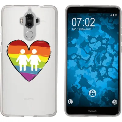 Produktbild von PhoneNatic Case kompatibel mit Huawei Mate 9 Silikon-Hülle pride Frauen M4