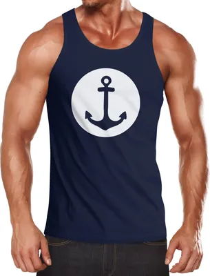 Produktbild von Herren Tank-Top mit Anker Shirt Neverless®  S