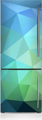 Produktbild von Kühlschrankmagne Kühlschrank Magnetfolie Dekoration 60x180 cm - Abstraktes Blau.