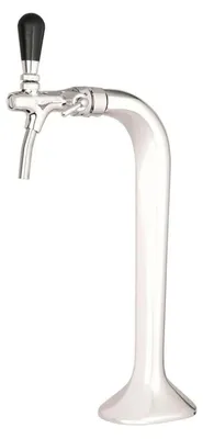 Produktbild von Komplett Set - Schanksäule Chrom 1-leitig, elegant, "!" (Paketpreis)