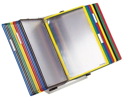 Produktbild von tarifold Sichttafelsystem 435309 DIN A5 farbsortiert mit 30 St. Sichttafeln, 1 St.