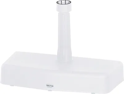 Produktbild von Kunststoffschirmständer >20 kg Kunststoff/Beton< in weiß - 50x9x25 (BxHxT)