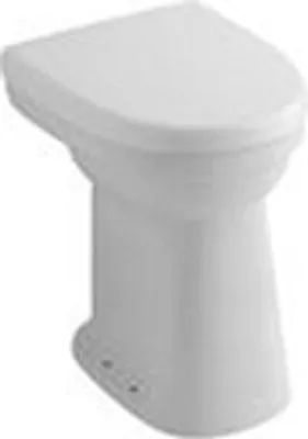Produktbild von Geberit Stand-Flachspül-WC RENOVA COMFORT erhöht, Abgang horizontal weiß