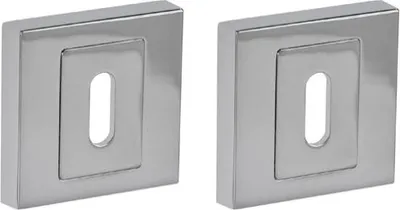 Zdjęcie produktu dla Kwadratowa tarcza KL do klamek INFINITY (APOLLO, PLATON, ITALIA, WENUS, CONCEPT, NOVE), chromowana
