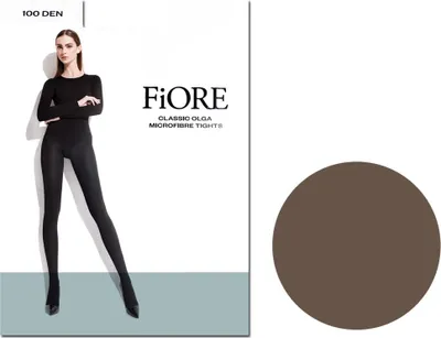 Productafbeelding van Zwarte, gladde, ondoorzichtige panty, model 100 den, kleur Mocca, maat 4