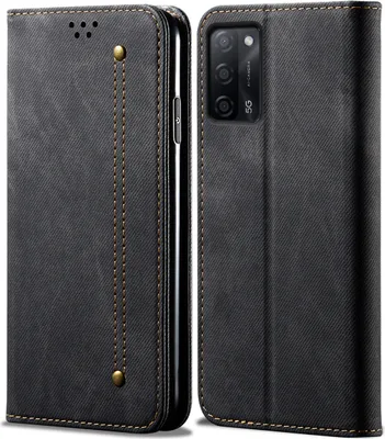 Obrázek produktu pro OPPO A55 5G Cover, kožené flipové pouzdro typu kniha se stojánkem pro OPPO A55 5G Black
