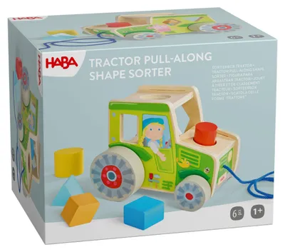 Produktbild von HABA Sortierbox Traktor: Motorikspielzeug & Nachziehtraktor ab 1 Jahr