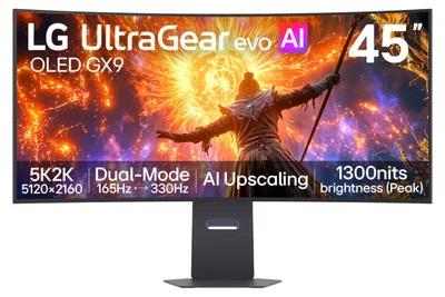 Imagen del producto de LG 45GX950B-B, 114,3 cm (45"), 5120 x 2160 píxeles, 5K Ultra HD, OLED, 0,03 ms, Negro